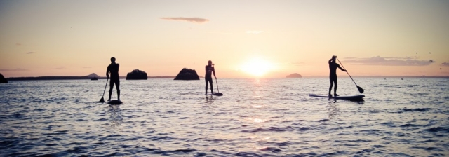 Sunset paddling